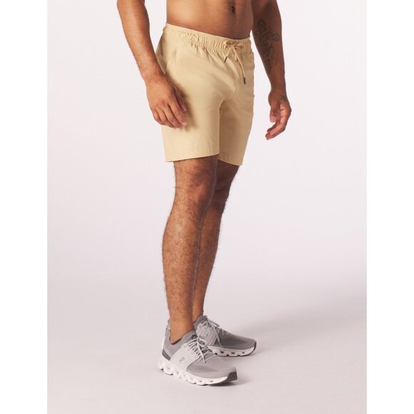 Glyder Court Athletic Short 7.5" Tan Color Men's Size L (34) - Picture 10 of 12